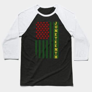 Juneteenth Flag Baseball T-Shirt